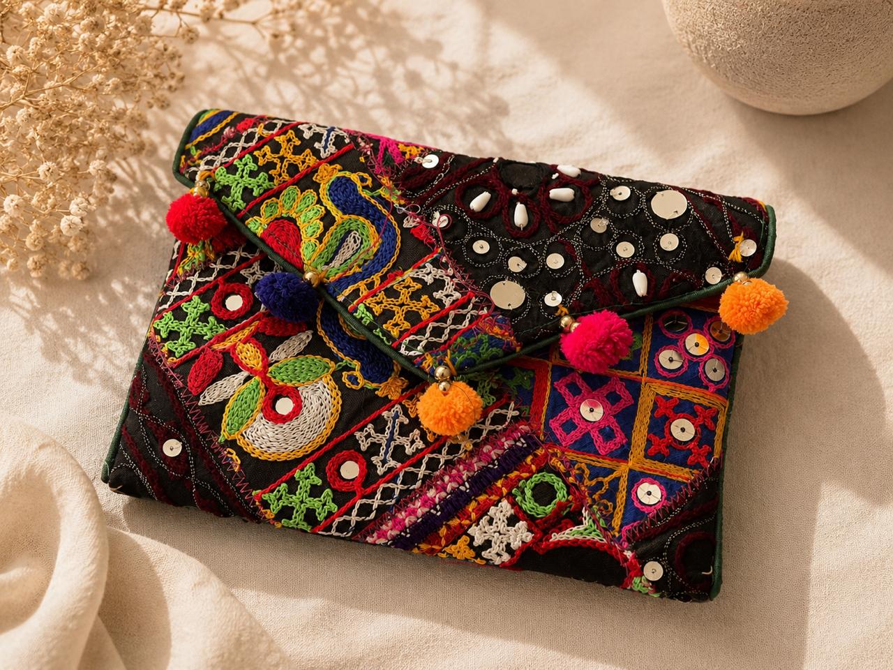 Heritage Patchwork Clutch