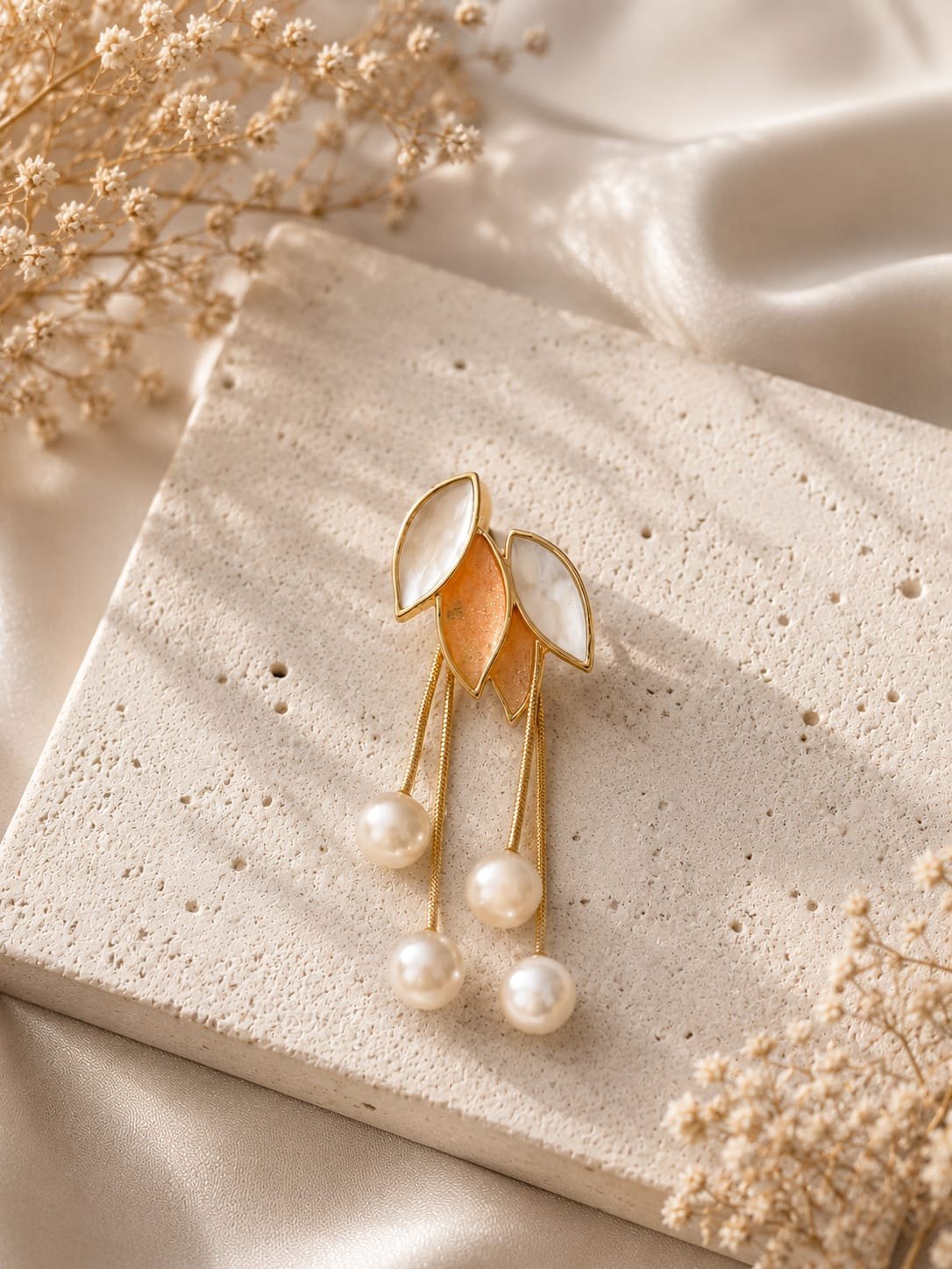 Pearl Petal Brooch