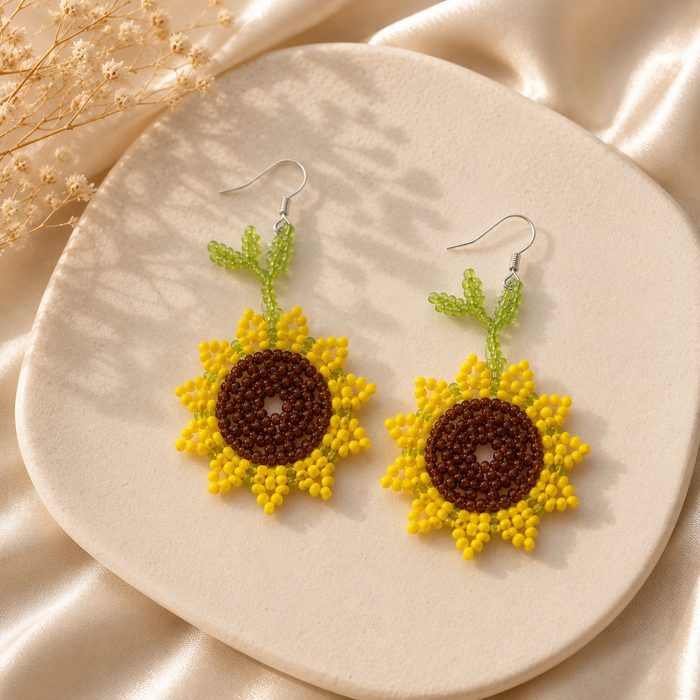 Sunflower Bloom Earrings